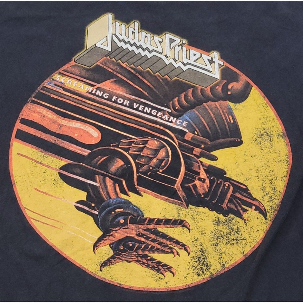 VTG 90s Judas Priest Screaming for Vengeance Concert T-shirt Medium Rare Graphic